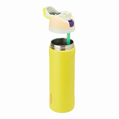 Owala 24oz FreeSip® Water Bottles Yellow | 8326-BKSOU